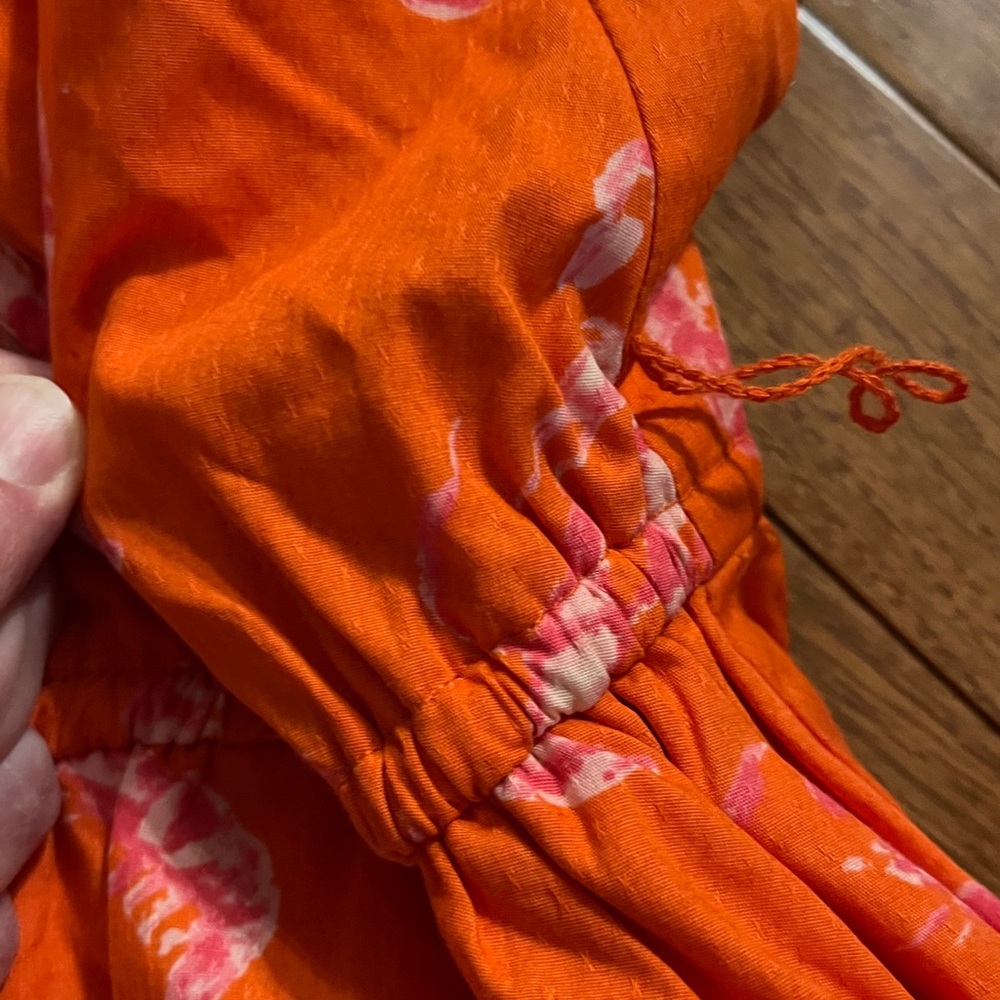 Last chance Maeve Anthro Lobster Flirty Wrap Mini Dress - Picture 13 of 16